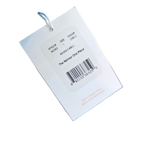 Andie Swim The Belmar One Piece Cablu Eco Nylon Size Large - Picture 6 of 11